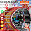 2024 New Blood Lipids Uric Acid Blood Glucose Smart Watch Men ECG+PPG Fitness Tracker Clock Heart Rate Bluetooth call Smartwatch