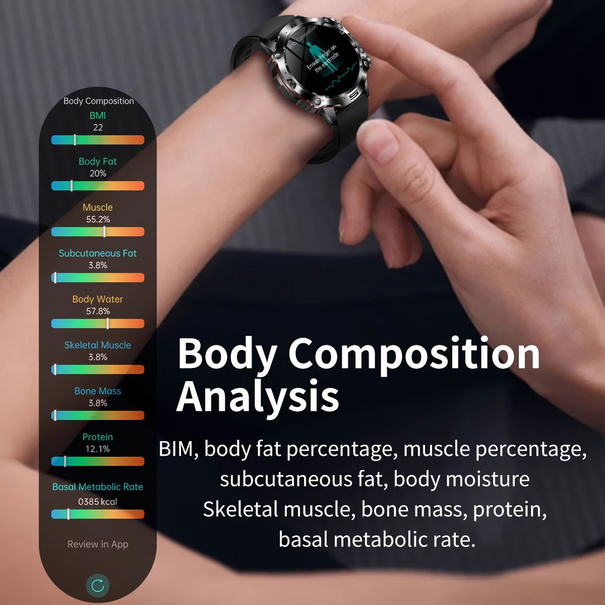 2024 New Blood Lipids Uric Acid Blood Glucose Smart Watch Men ECG+PPG Fitness Tracker Clock Heart Rate Bluetooth call Smartwatch