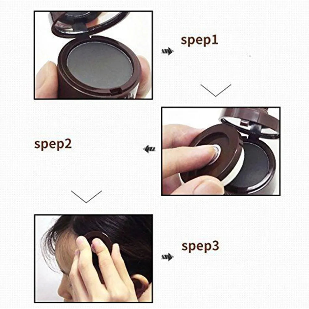 1PC Hairline Repair Filling Powder With Puff Sevich Fluffy Thin Powder Pang Line Shadow Powder Forehead Hair Makeup Concealer