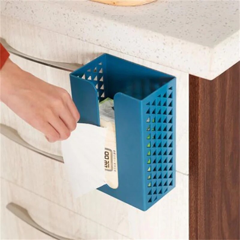 Home Storage Wall-Mounted Multifunction Tissue Box Nordic Ins Home Storage Box Bathroom Accessories Organizer Tissue Holder