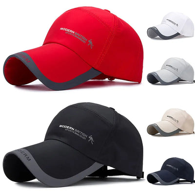 Fashion Mens Summer Caps Outdoor Baseball Hat Running Visor Cap Breathable Quick Dry Mesh Sunscreen Baseballs Cap