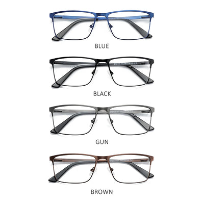 ZENOTTIC 2024 Men Titanium Alloy Optical Glasses Frame Fashion Male Square Eyewear Ultralight Metal Non-Prescription Eyeglasses