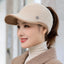 CNTANG 2024 Hats For Women Autumn Winter Sports Empty Top Caps Female Knitted Warm Baseball Cap Fashion Running Golf Sun Hat