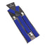 Solid Color Elastic Leather Suspenders Braces Men Women Black Blue Red Adjustable Straps For Wedding Suit Skirt Accessories Gift