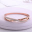 New Fashion Classic Women's Bracelet Silver Color Gold Bangles for Women Rose Gold Rhinestone Bracelet Cuff Trendy Jewelry Gifts