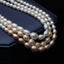 Choker Freshwater Pearl Necklace For Women,Wedding Real Natural Pearl Necklace Multi Color Pearl Three Rows Necklace Jewelry