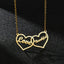 Classic Custom Name Heart Necklace Stainless Steel Personalized Gold Color Butterfly Pendant Necklace For Women Men Jewelry Gift