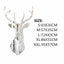 3D Mirror Wall Stickers Nordic Style Acrylic Deer Head Mirror Sticker Decal Removable Mural for DIY Home Living Room Wall Decors