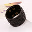 ZORCVENS Handmade Genuine Leather Bracelets Brand Fashion Brown Punk Wide Cuff Bracelets & Bangle for Women Men Jewelry