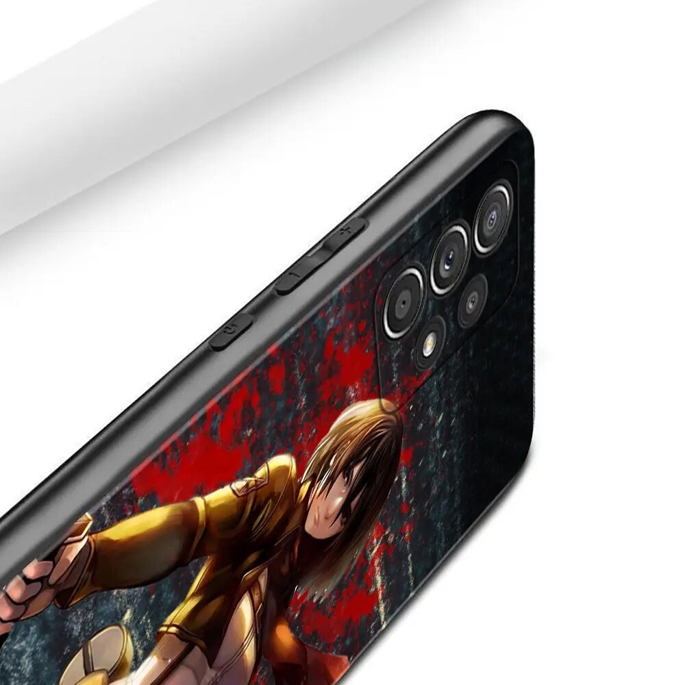 Case For Samsung Galaxy A51 A71 A01 A11 A21 A21S A31 A41 A72 A52 A42 A32 A22 A12 A02 A02s F42 Phone Shell attack on Titan