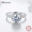 2023 New Fashion Classic Soild 925 Sterling silver wedding Ring CZ Zircon Jewelry party engagement brand Rings for women Gift