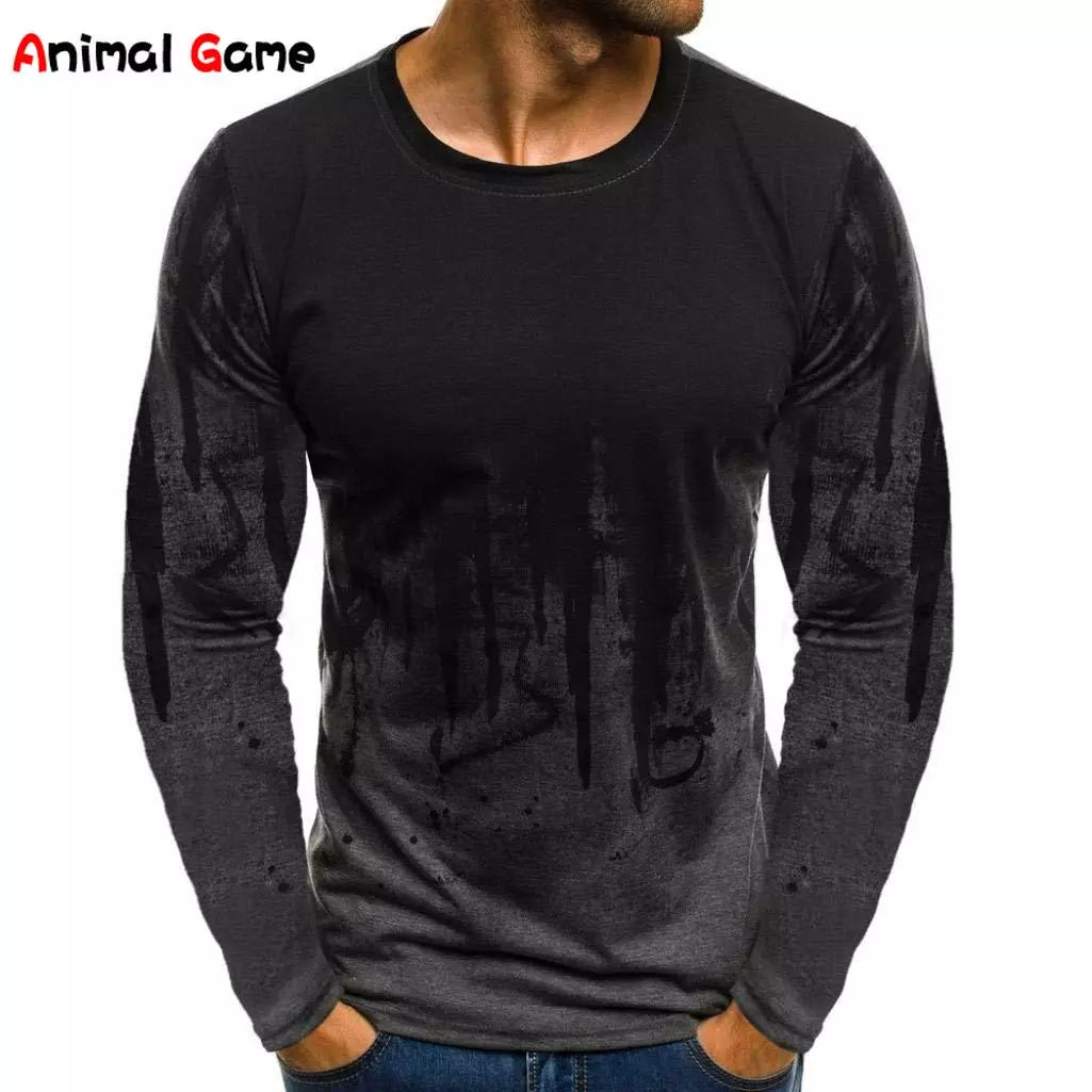 Printed T-shirt Short-sleeved T-shirt Men's Round Neck Long Oversized Men's Tops Women's Sleeves Men's Shirt T-shirt Clothing