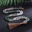 8mm White Jade African Turquoise Emperor Jasper Beads Knotted Japamala Necklace Meditation Yoga Jewelry Set 108 Mala Rosary