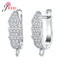 Korean Style Various Models Crystal Earring Findings Genuine 925 Sterling Silver Earring Findings Jewelry Accessories For DIY