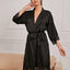 2021 New Women Ladies Sleepwear Lace Half Sleeve Nightgowns Imitation Ice Silk Sleepwear Women Night Dresses With Belt