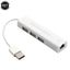 USB Ethernet Network Card 3 Ports High-Speed USB 2.0 to RJ45 Hub 10/100 Ethernet Adapter Free Driver USB Hub Lan For Macbook Win