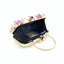 Beaded Floral Evening Clutch Women Fashion Banquet Handbag Elegant Party Prom Shoulder Bag Female Metal Chain Crossbody Purse