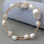 Y·YING Freshwater White Baroque Pearl Keshi Pearl Adjustable Bracelet classic for women