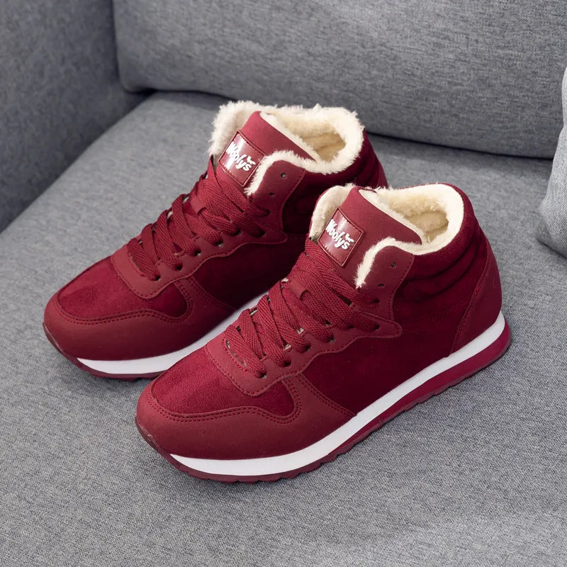 Vulcanized Shoes Women Men Boots Winter Shoes Snow Boots Casual Shoes Plus Size Winter Sneakers Winter Ankle Boots Unisex Shoes