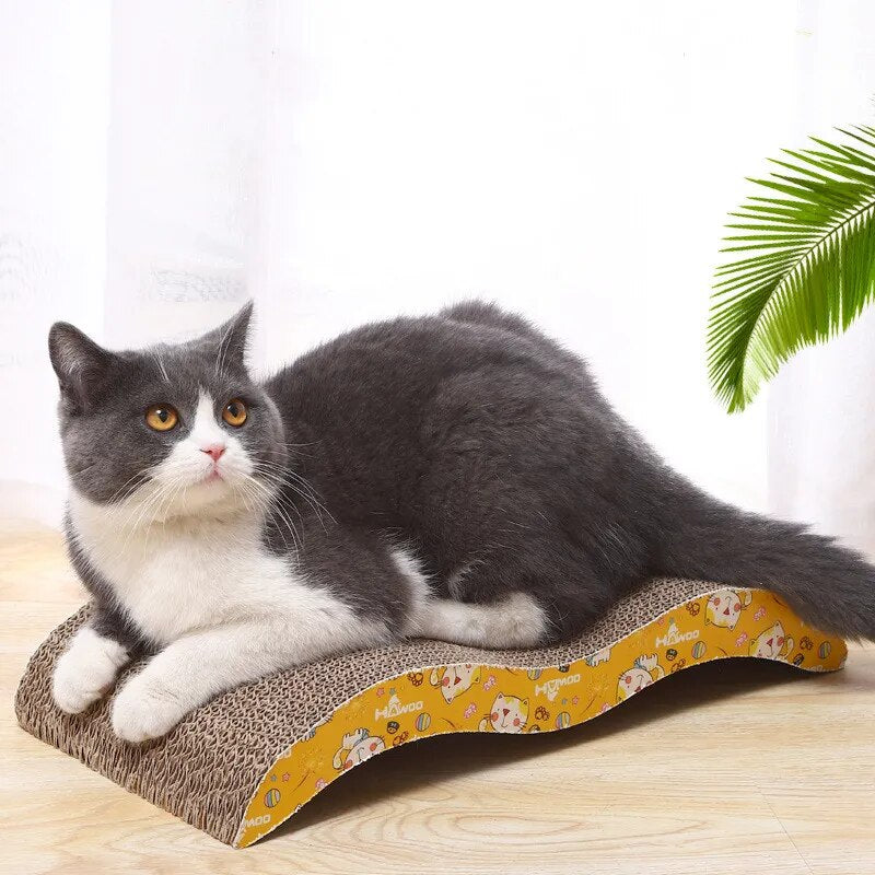 M-Shape Quality Corrugated Paper Cat Scratch Guards Pet Scratching Claw Scraper Cat Products Scratcher Pet Furniture+Free Catnip