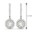 Huitan New Wedding Trend Eternity Earrings for Women Full Bling Cubic Zirconia Simple Elegant Lady's Accessories Classic Jewelry