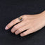 Natural 8*10MM Tiger's Eye Stone Finger Ring Fashion Jewelry Rings for Women Gift 925 Sterling Silver Flower Shaped Ring