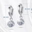 New Arrival Shiny Cz Zircon 925 Sterling Silver Ladies`stud Earrings Jewelry Birthday Gift Wholesale Anti-allergic Women