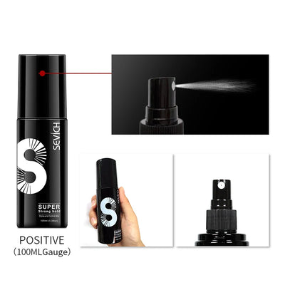 Sevich 100ml Fashion Hair Styling Spray Daily Use Unisex Strong Fixing Hair Building Fiber Quick Disposable Hair Hold Spray