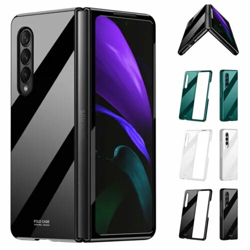 Glossy Paint Hard PC Bumper Coque Luxury Cover For Samsung Galaxy Zfold Z Fold 3 Fold3 Zfold3 5G Case Shockproof Fundas Shell