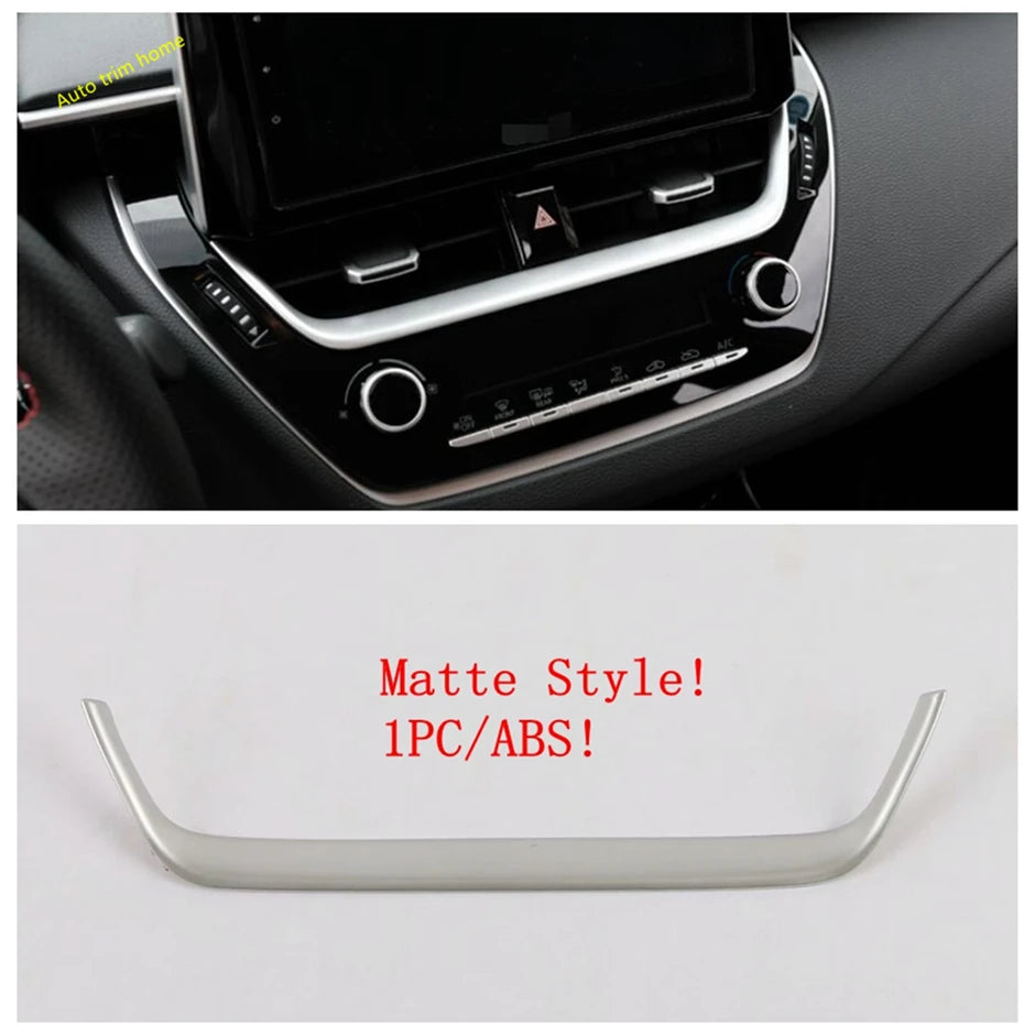 Middle AC Air Vent Navigation Strip Cover Trim Frame For Toyota Corolla E210 Corolla Cross 2019 - 2023 Car Styling Accessories