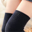 Winter Super Warm Cotton Women Socks Cotton  Solid Color Thigh High Over Knee Stocking For School Girls Lolita Dropshipping