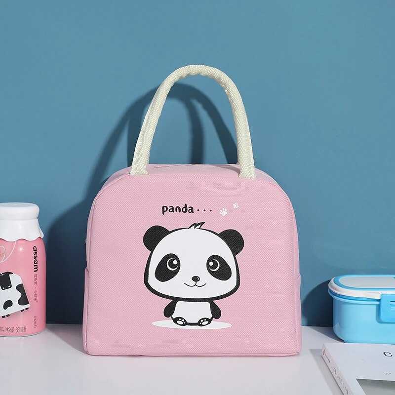 Baby Food Milk Bottle Storage Bag Waterproof Oxford Bag Cute Cartoon Lunch Bag Thicken Insulation Bag Portable Thermal Bag