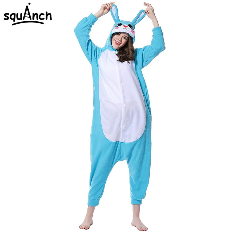 6 Models Rabbits Onesie Cute Kigurumis Pink.