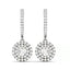 Huitan New Wedding Trend Eternity Earrings for Women Full Bling Cubic Zirconia Simple Elegant Lady's Accessories Classic Jewelry