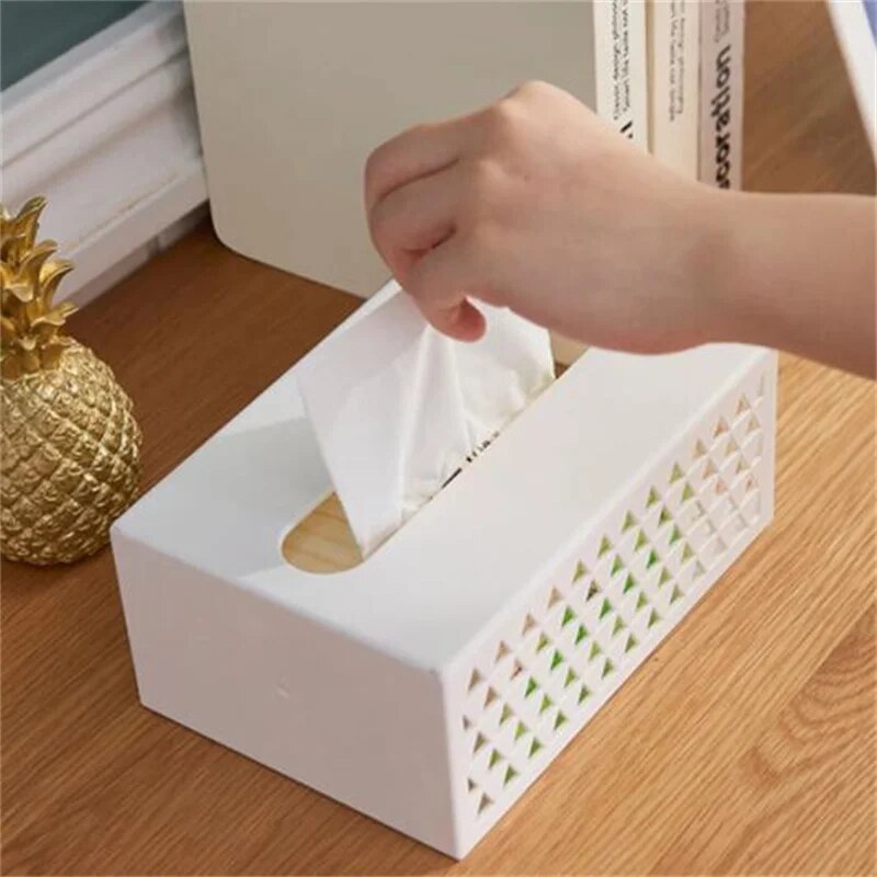 Home Storage Wall-Mounted Multifunction Tissue Box Nordic Ins Home Storage Box Bathroom Accessories Organizer Tissue Holder