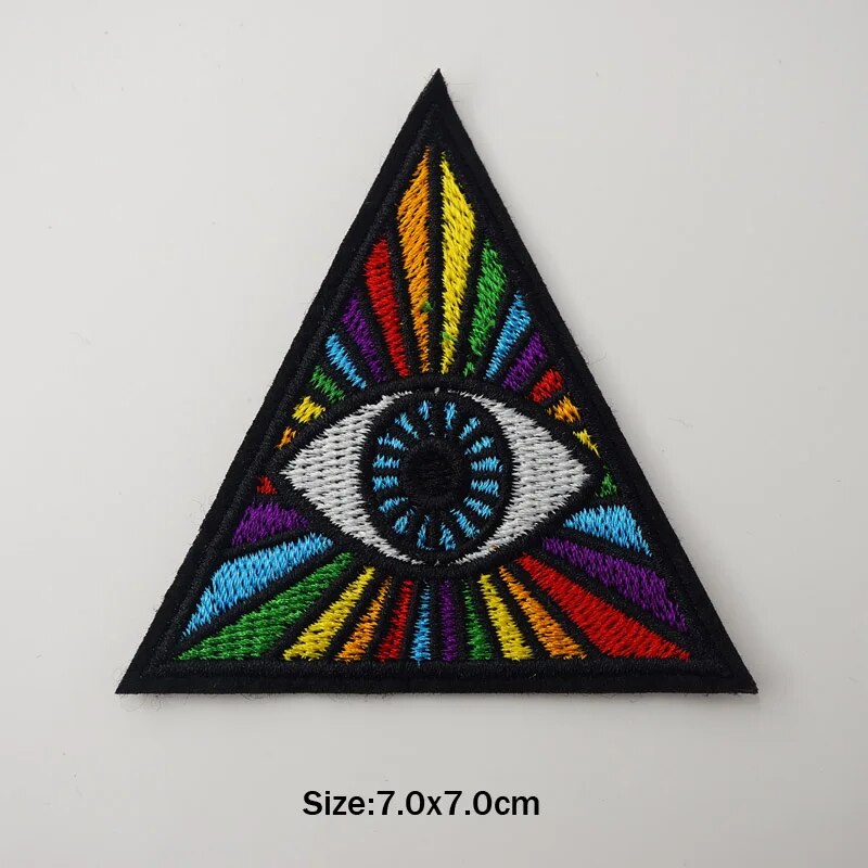 Star Fan Wing Sea Wave Fly Embroidered Iron on Patches for Clothing DIY Stripes Patchwork Sticker Custom Applique