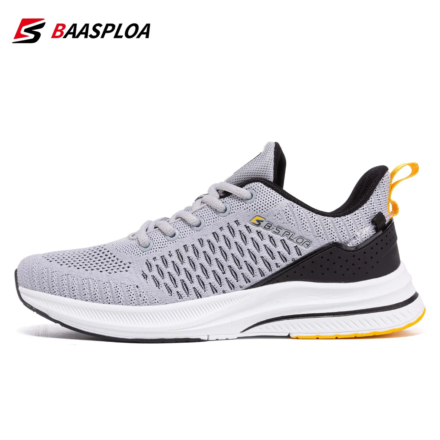 Baasploa Lightweight Running Shoes For Men 2023 Men\'s Designer Mesh Casual Sneakers Lace-Up Male Outdoor Sports Tennis Shoe