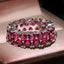 New Arrival Big Bling Red Zircon Stone Rings for Women Fashion Wedding Engagement Ring Hip Hop Jewelry gift