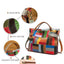 New Multi-Color Soft Natural Leather Luxury Ladies Patchwork Large Shopper Handbag Shoulder bag Women Design Female Tote bag 355