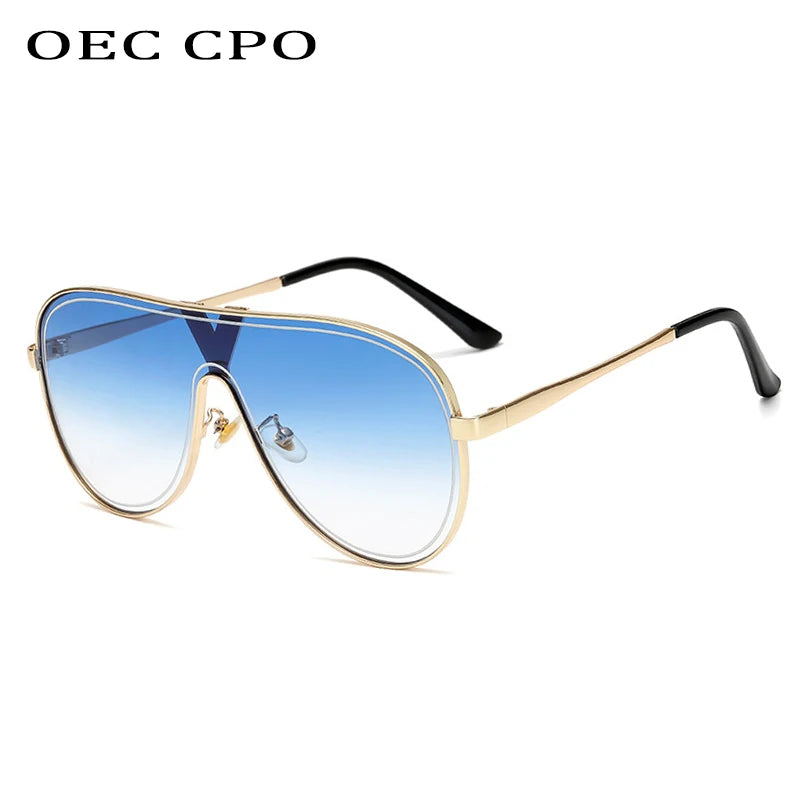 Brand Designer Luxury vintage flat top Sunglasses Women Big Frame Eyewear Gradient Lens Round Glasses Man Travel driving shades