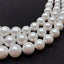 Y·YING 3 Rows 11mm-15mm White Sea Shell Pearl Graduated Necklace Wedding for women