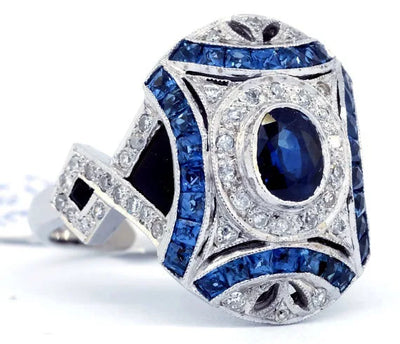 Classic Blue Zircon Rings for Women Dazzling Full Drill Jewelry White Ring Bride Wedding Engagement Jewelry Ring Love Gifts