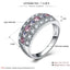 Fire Color Zircon Ring Bohemia Princess Micro-inlaid AAA Zircon Ring Wedding Rings For Women Engagement Fashion Jewelry