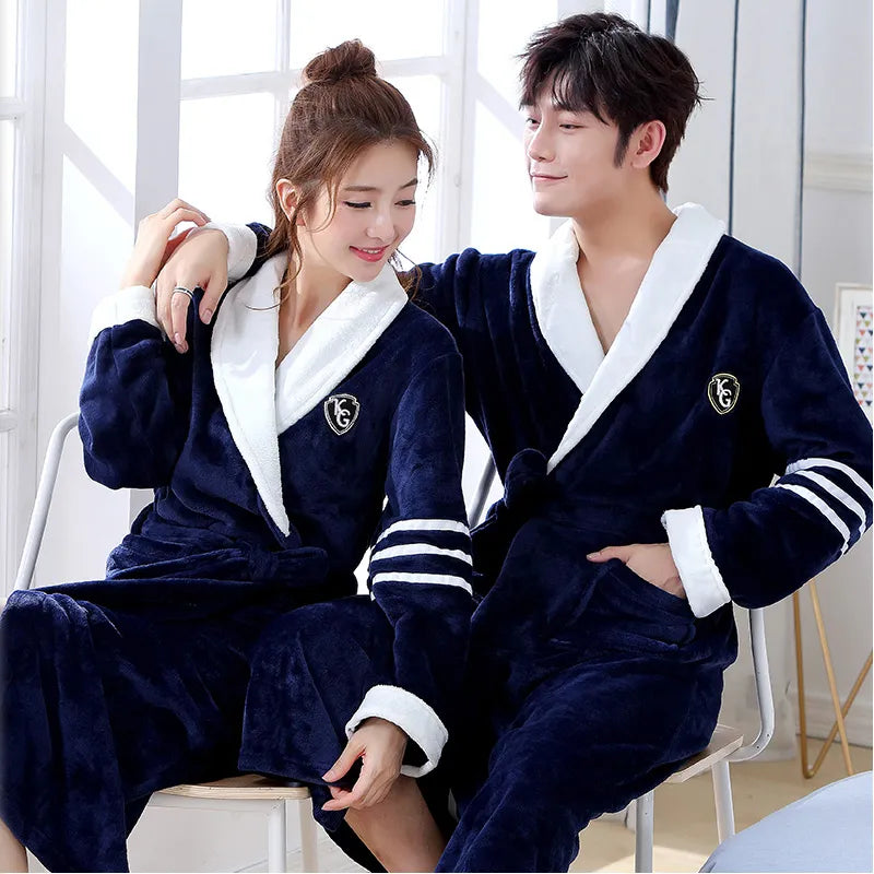 Female Coral Fleece  Couple Nightgown