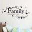 Family Love Never Ends Quote Vinyl Wall Sticker Wall Decals Lettering Art Words Stickers Home Decor Wedding Decoration Poster