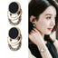 2024 New Fashion Round Earrings for Women Geometric Acrylic Crystal Stud Earrings Wedding Party Elegant Circle Charms Jewelry