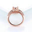 Proposal Crystal Rings for Women Rose Gold Color Zirconia Wedding Engagement Dating Girlfriend Gifts Fashion Jewelry R036