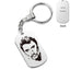 Silver Plated 2 Sides Engraved French Rocker Johnny Hallyday Photo Necklace Pendant female male bijoux femme SL-049