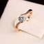 Austrian Cubic Zirconia Engagement/Wedding Finger Rings For Women Rose Gold Color Fashion Brand Jewelry For Women DWR239