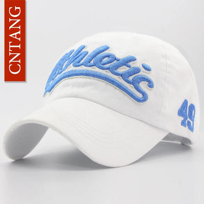 CNTANG 2024 Brand Summer Men 100% Cotton Baseball Cap Casual Embroidery Letter Hat For Women Fashion Snapback Caps High Quality